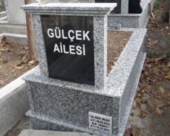 Tek Kişilik Komple PM White Granit Mezar - Görsel 4