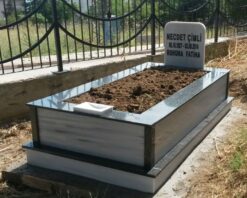 Tek Kişilik Küpeşte Baştaşı Granit Mezar - Görsel 10