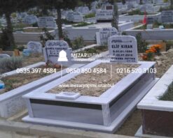 Tek Kişilik Granit Şeritli Mezar - Görsel 7