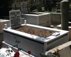 Alternative view of Tek Kişilik Granit Şeritli Mezar