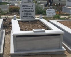 Tek Kişilik Granit Şeritli Mezar - Görsel 4