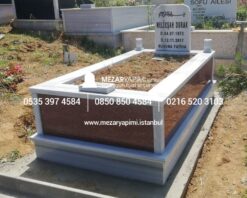 Tek Kişilik Gövde Granit Mezar - Görsel 3