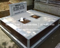 İki Kişilik Gövde Granit Sütunlu Mezar - Görsel 12