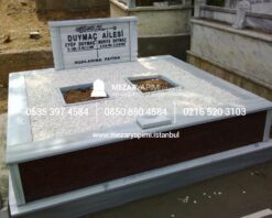 İki Kişilik Gövde Granit Sütunlu Mezar - Görsel 13