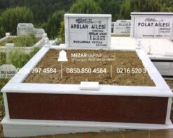 İki Kişilik Gövde Granit Sütunlu Mezar - Görsel 15