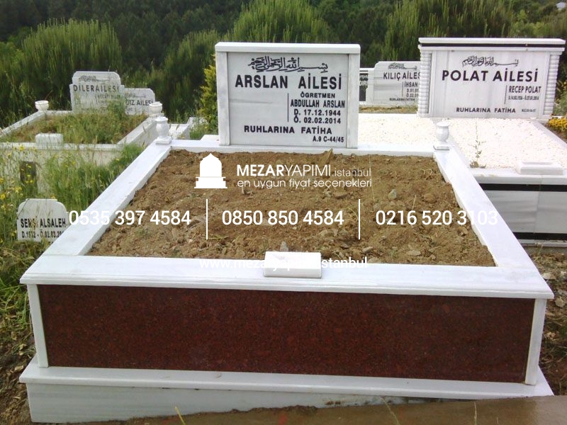 İki Kişilik Gövde Granit Sütunlu Mezar - Görsel 15