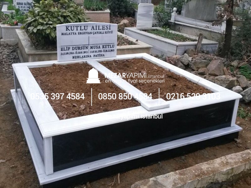 İki Kişilik Gövde Granit Sütunlu Mezar - Görsel 21