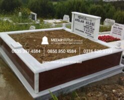 İki Kişilik Gövde Granit Sütunlu Mezar - Görsel 7