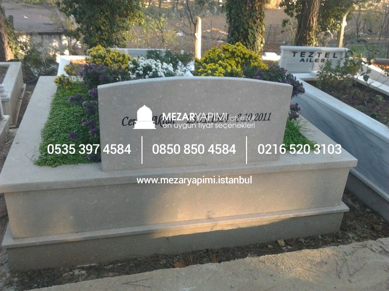 İki Kişilik Gövde Granit Sütunlu Mezar - Görsel 8