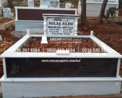 İki Kişilik Gövde Granit Sütunlu Mezar - Görsel 10