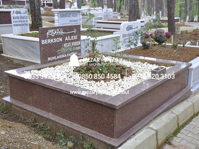 İki Kişilik Komple Granit Mezar - Görsel 16