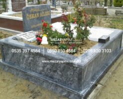İki Kişilik Komple Granit Mezar - Görsel 20