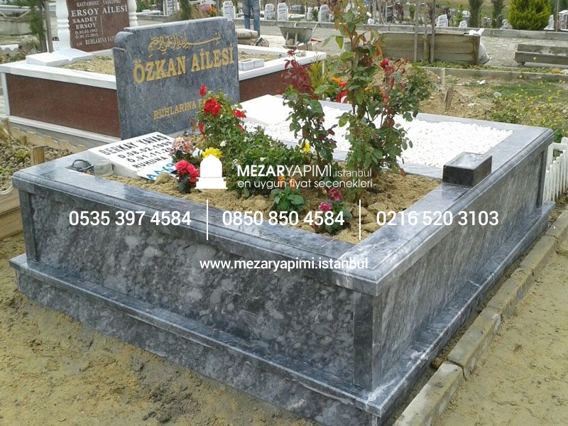 İki Kişilik Komple Granit Mezar - Görsel 20