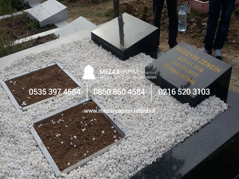 İki Kişilik Komple Granit Mezar - Görsel 19
