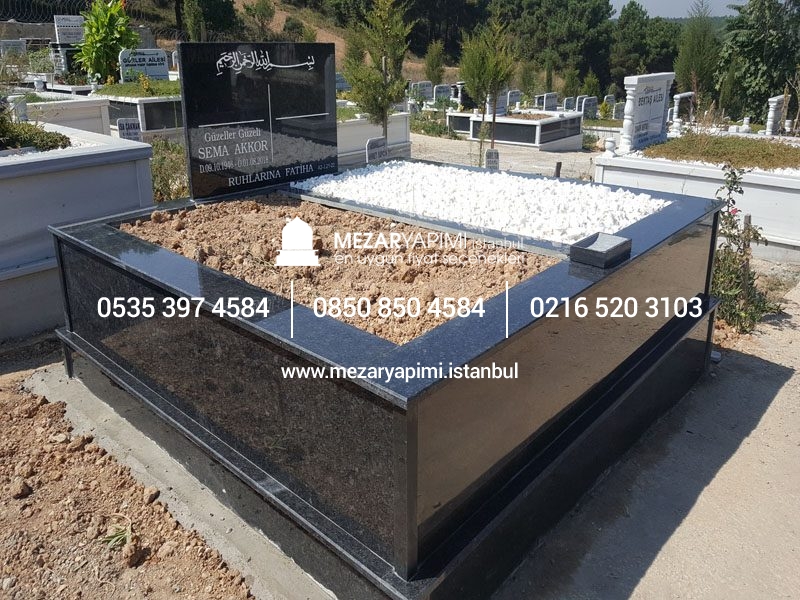 İki Kişilik Komple Granit Mezar