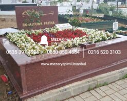 İki Kişilik Komple Granit Mezar - Görsel 5