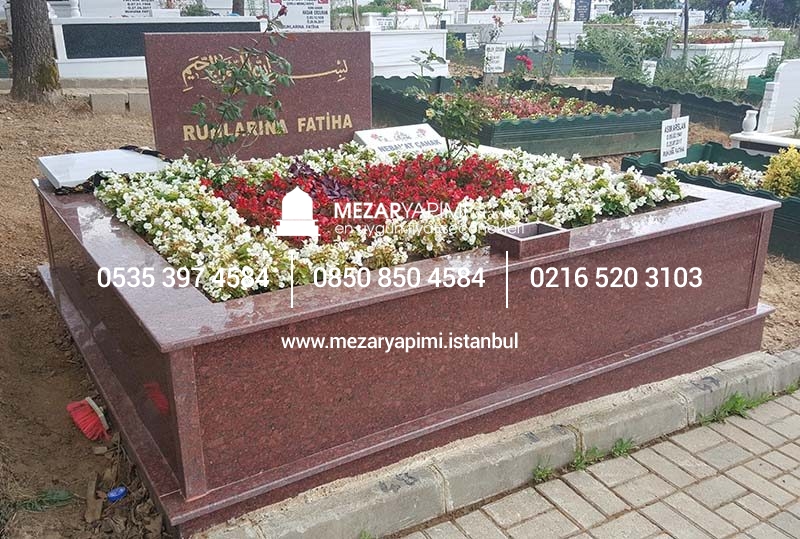 İki Kişilik Komple Granit Mezar - Görsel 5