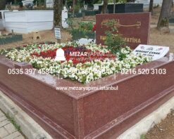 İki Kişilik Komple Granit Mezar - Görsel 7