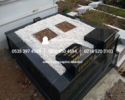 İki Kişilik Komple Granit Mezar - Görsel 6
