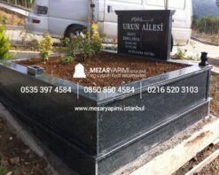 İki Kişilik Komple Granit Mezar - Görsel 13