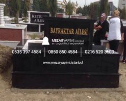 İki Kişilik Komple Granit Mezar - Görsel 9