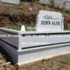 İki Kişilik Granit Şeritli Mezar Model