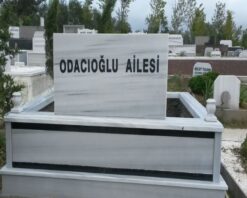 İki Kişilik Granit Şeritli Mezar Model - Görsel 7