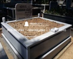 İki Kişilik Granit Şeritli Mezar Model - Görsel 3