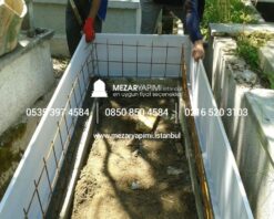 Tek Kişilik Geniş Baş Taşlı Mermer Mezar - Görsel 13