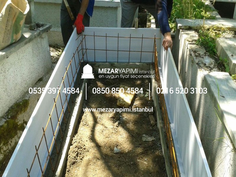 Tek Kişilik Geniş Baş Taşlı Mermer Mezar - Görsel 13