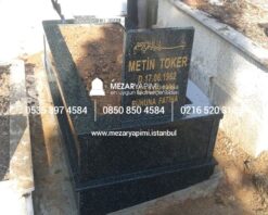 Tek Kişilik Komple Granit Mezar - Görsel 17