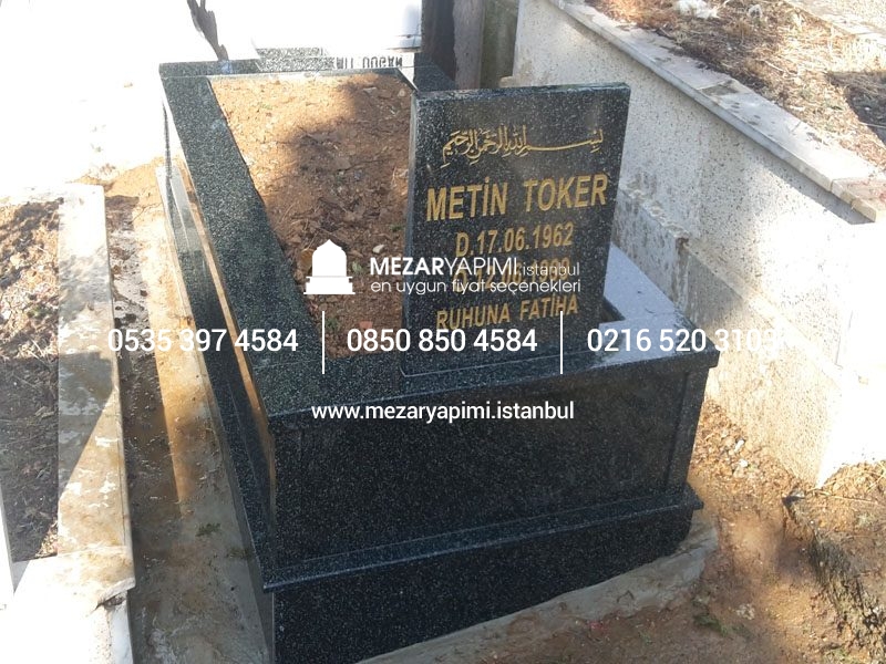 Tek Kişilik Komple Granit Mezar - Görsel 17