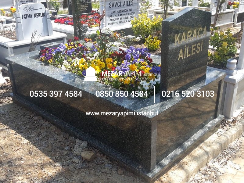 Tek Kişilik Komple Granit Mezar - Görsel 20