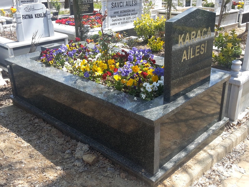 Tek Kişilik Komple Granit Mezar - Görsel 11
