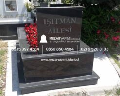 Tek Kişilik Komple Granit Mezar - Görsel 3