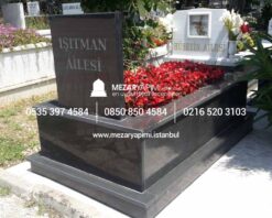 Tek Kişilik Komple Granit Mezar - Görsel 10