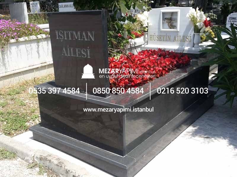 Tek Kişilik Komple Granit Mezar - Görsel 10