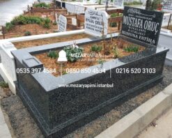 Tek Kişilik Komple Granit Mezar