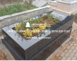 Tek Kişilik Komple Granit Mezar - Görsel 4