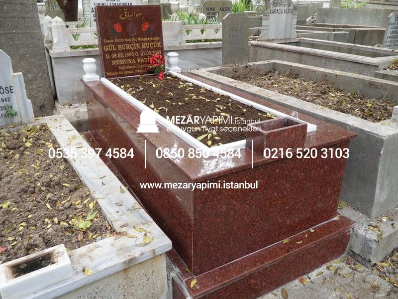 Tek Kişilik Komple Granit Mezar - Görsel 9