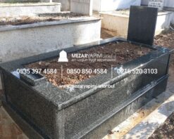 Tek Kişilik Komple Granit Mezar - Görsel 14