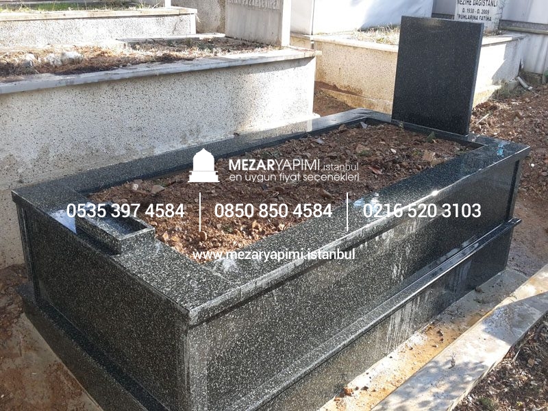 Tek Kişilik Komple Granit Mezar - Görsel 14