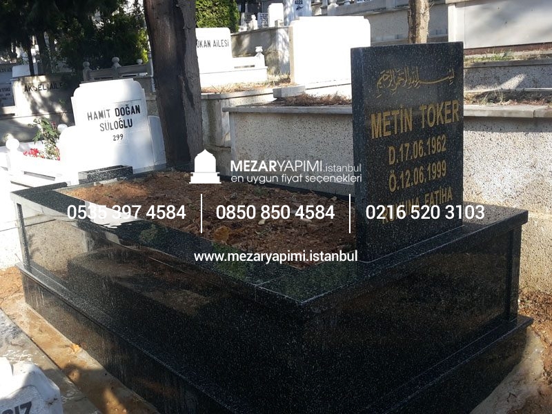 Tek Kişilik Komple Granit Mezar - Görsel 16
