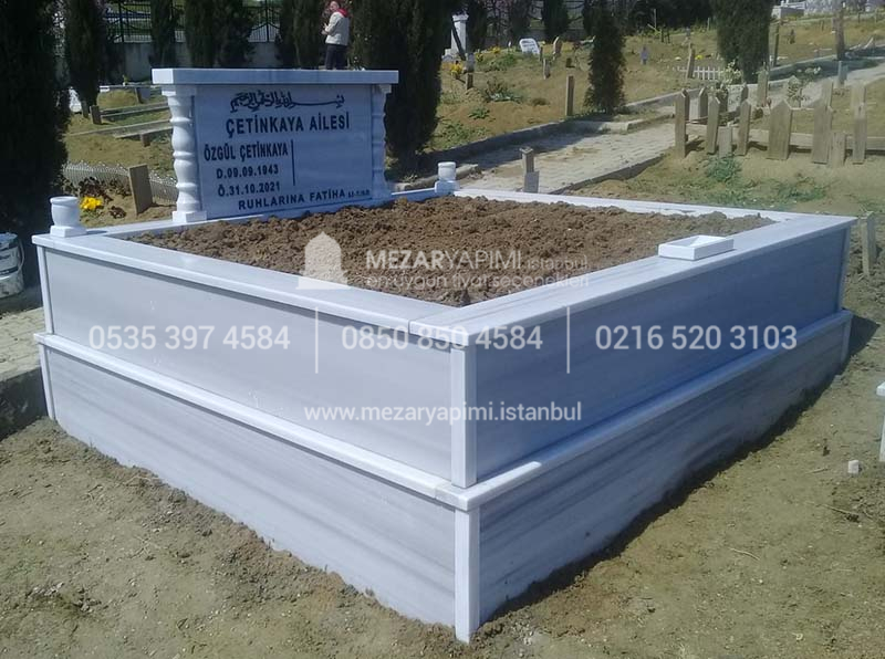 iki Kisilik Mermer Sutunlu Mezar-30