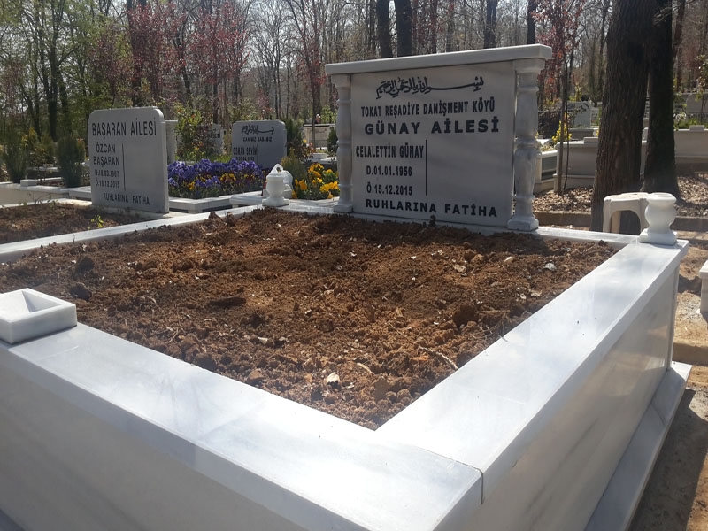 İki Kişilk Mermer Sütunlu Mezar - Görsel 14