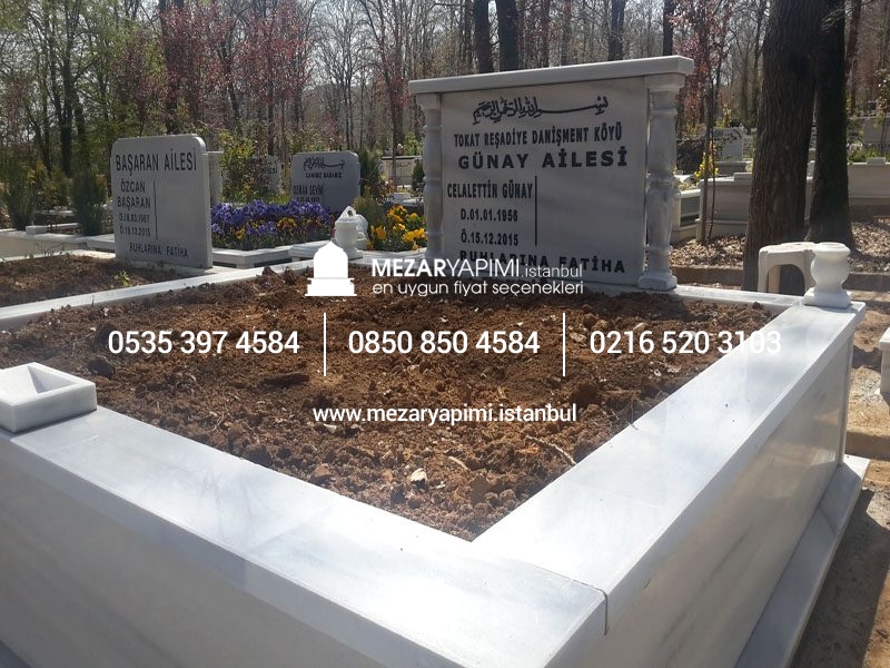 İki Kişilk Mermer Sütunlu Mezar - Görsel 9