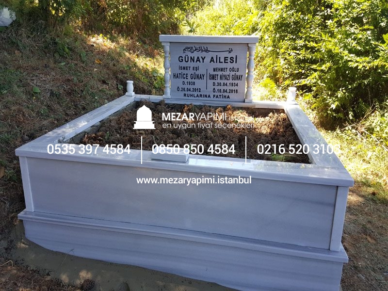 İki Kişilk Mermer Sütunlu Mezar - Görsel 11