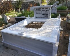 İki Kişilk Mermer Sütunlu Mezar - Görsel 8