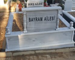 İki Kişilk Mermer Sütunlu Mezar - Görsel 7