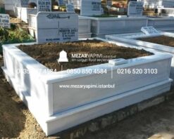 İki Kişilik Mermer Mezar Model - Görsel 8